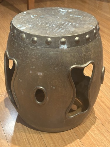 Vintage asian brass garden - brass,